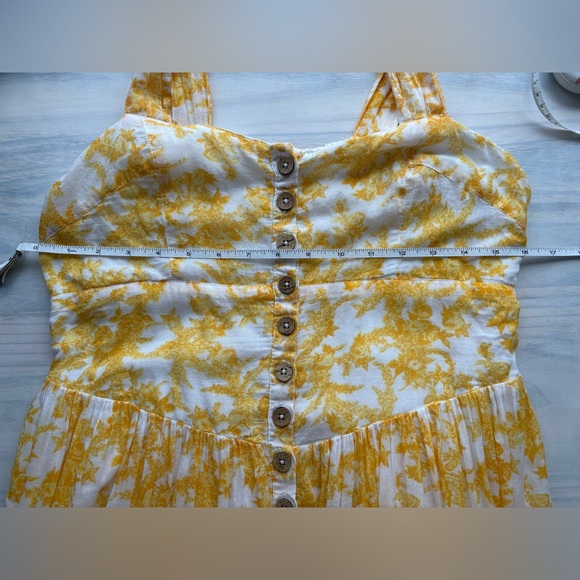 Free People Yellow Button Down Sundress - Picture 6 of 7